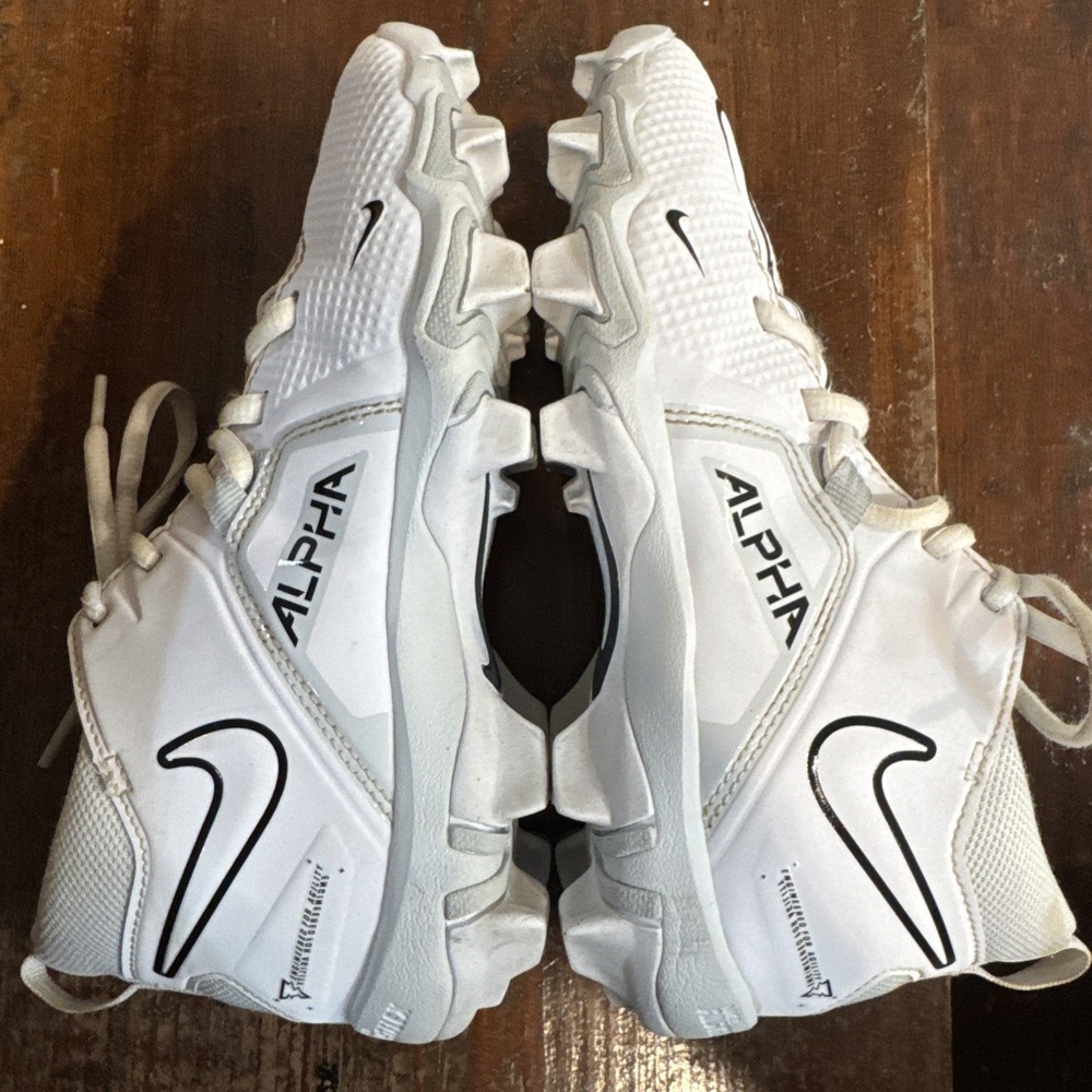 Nike Alpha Menace 3 Shark BG Youth Size 4Y CV0581-109 White - Picture 7 of 13